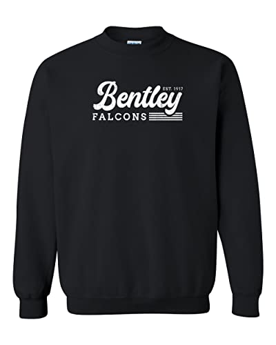 Vintage Bentley University Crewneck Sweatshirt - Black