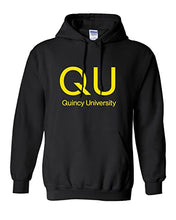 Load image into Gallery viewer, Quincy University QU Hooded Sweatshirt - Black
