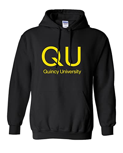 Quincy University QU Hooded Sweatshirt - Black