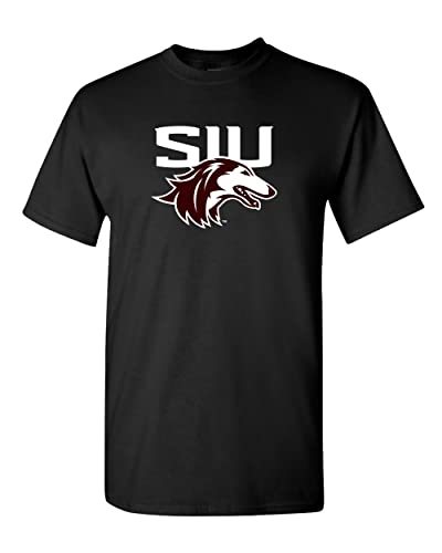 SIU Southern Illinois Two Color T-Shirt - Black
