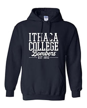 Load image into Gallery viewer, Ithaca College Bombers Alumni Hooded Sweatshirt - Navy
