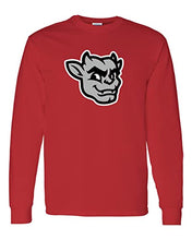 Load image into Gallery viewer, Bradley University Kaboom Full Color Long Sleeve T-Shirt - Red

