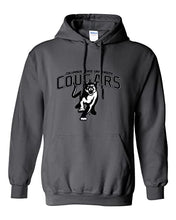 Load image into Gallery viewer, Columbus State University Cougars Grey Hooded Sweatshirt - Charcoal
