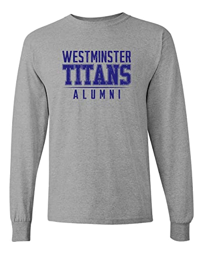 Vintage Westminster Alumni Long Sleeve T-Shirt - Sport Grey