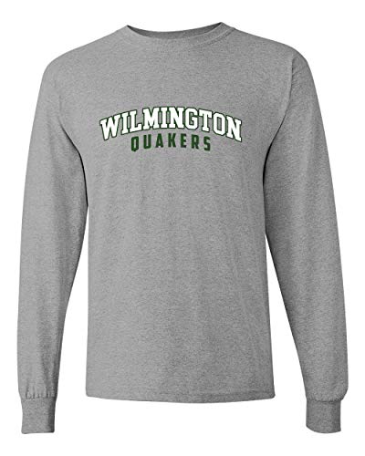 Wilmington Quakers 2 Color Long Sleeve T-Shirt - Sport Grey