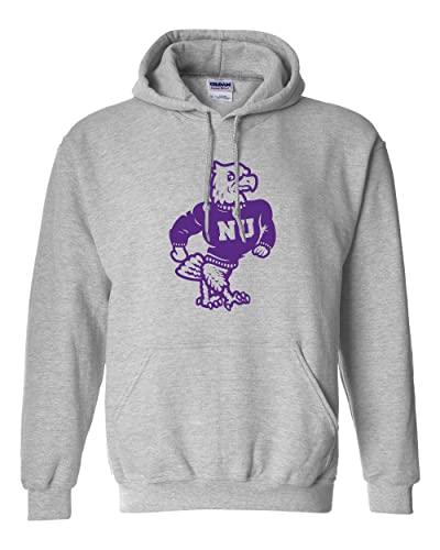 Niagara University Mascot Hooded Sweatshirt - Sport Grey