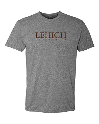 Lehigh University 1 Color Soft Exclusive T-Shirt - Dark Heather Gray