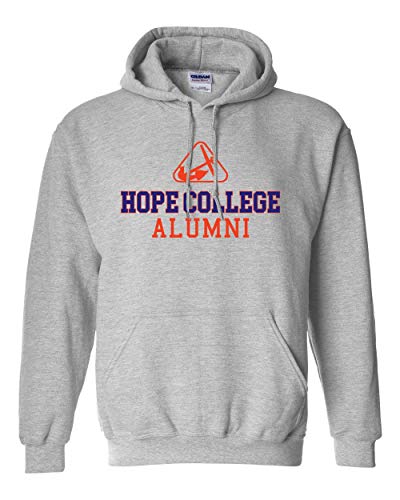 Hope College Alumni Two Color Hooded Sweatshirt - Sport Grey