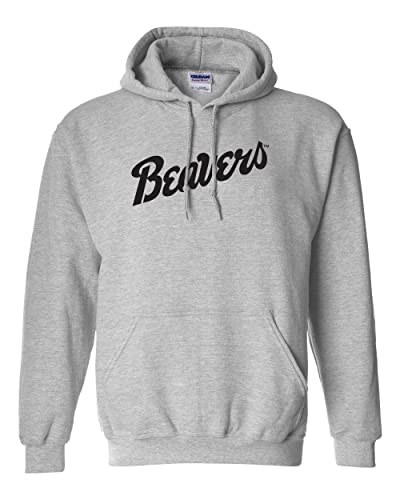 Bemidji State U Beavers Hooded Sweatshirt - Sport Grey