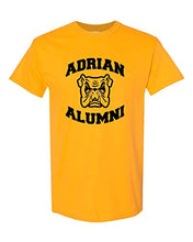 Load image into Gallery viewer, Adrian College Alumni Stacked Black Logo T-Shirt - Gold
