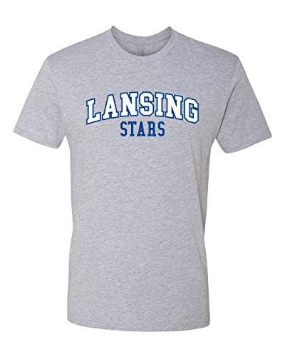 Lansing Stars Arched Two Color Exclusive Soft Shirt - Heather Gray