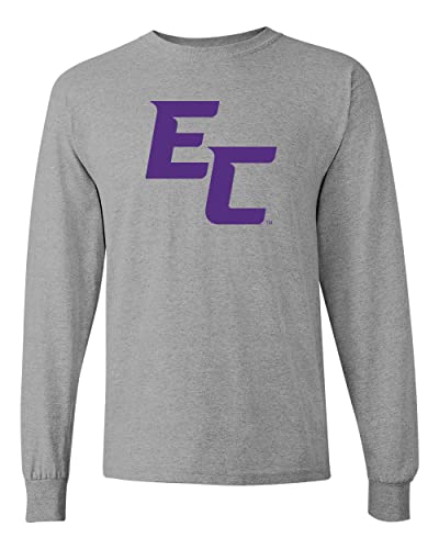 Elmira College EC Long Sleeve T-Shirt - Sport Grey