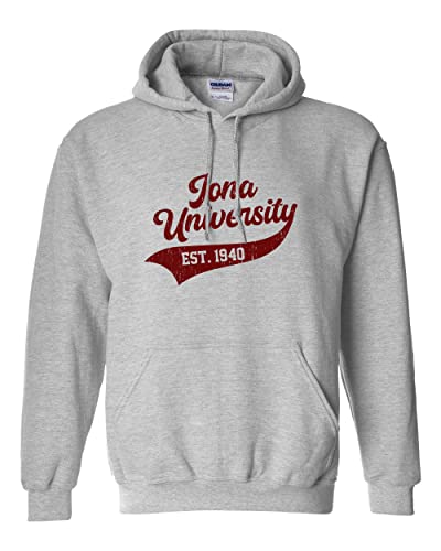 Iona University Alumni Hooded Sweatshirt - Sport Grey