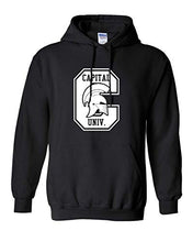Load image into Gallery viewer, Capital University C Crusaders Hooded Sweatshirt - Black
