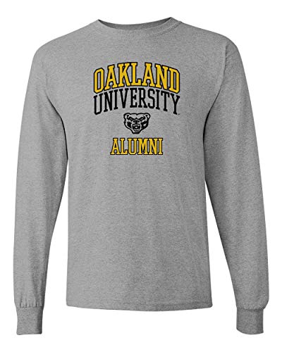 Oakland University Alumni Two Color Long Sleeve - Sport Grey