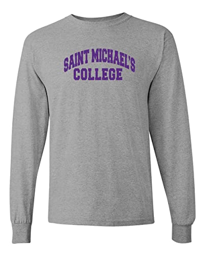 Saint Michael's College Vintage Long Sleeve Shirt - Sport Grey