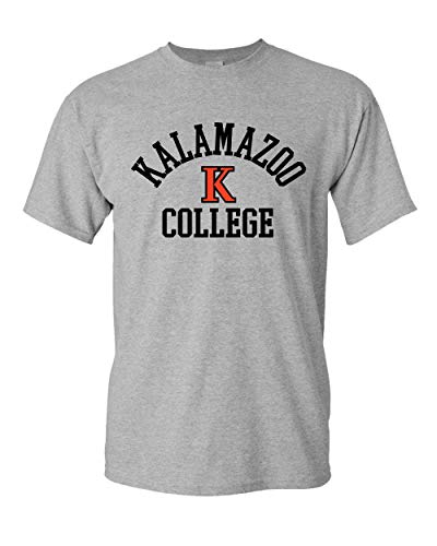Kalamazoo K College Arched Two Color T-Shirt - Sport Grey