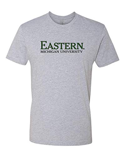 Eastern Michigan University Two Color Exclusive Soft Shirt - Heather Gray