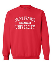 Load image into Gallery viewer, Vintage Saint Francis Est 1847 Crewneck Sweatshirt - Red
