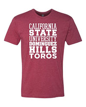 Load image into Gallery viewer, Cal State Dominguez Hills Block Exclusive Soft T-Shirt - Cardinal
