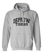 Load image into Gallery viewer, DePauw Tigers Black Ink Hooded Sweatshirt - Sport Grey
