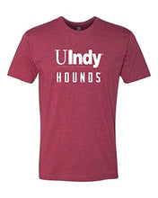 Load image into Gallery viewer, Univ of Indianapolis UIndy Hounds White Text Exclusive Soft Shirt - Cardinal
