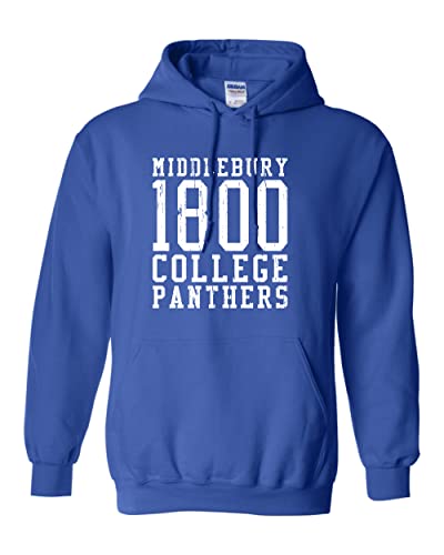Middlebury College Vintage Hooded Sweatshirt - Royal