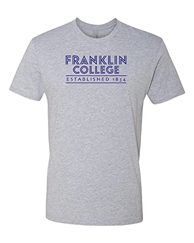 Retro Franklin College Established Exclusive Soft Shirt - Heather Gray