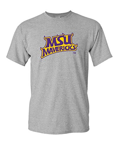 Minnesota State Mankato 2 Color Mavericks T-Shirt - Sport Grey