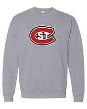 Load image into Gallery viewer, St Cloud State Full Color C Crewneck Sweatshirt - Sport Grey
