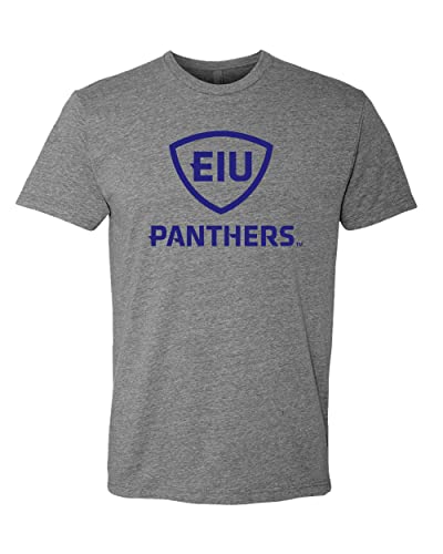 Eastern Illinois Shield Soft Exclusive T-Shirt - Dark Heather Gray