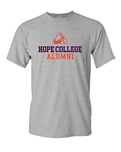 Hope College Alumni Two Color T-Shirt - Sport Grey