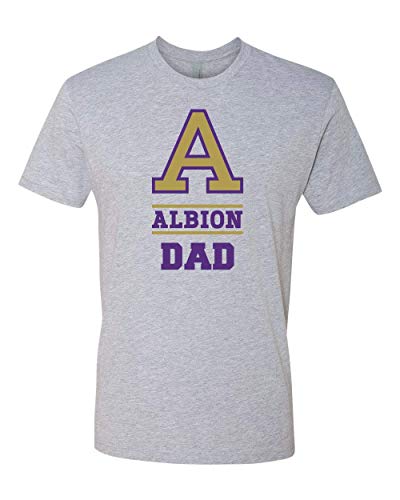 Premium Albion College A Albion DAD T-Shirt Albion Britons Parent Mens/Womens T-Shirt - Heather Gray