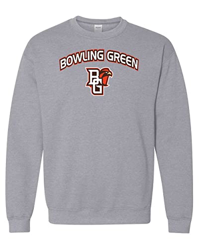 Bowling Green Falcons 3 Color Crewneck Sweatshirt - Sport Grey