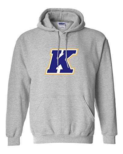 Kent State K Logo Three Color Hooded Sweatshirt - Sport Grey