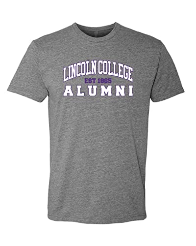 Lincoln College Alumni Soft Exclusive T-Shirt - Dark Heather Gray
