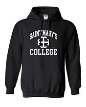 Load image into Gallery viewer, Saint Mary&#39;s College White Logo Hooded Sweatshirt - Black
