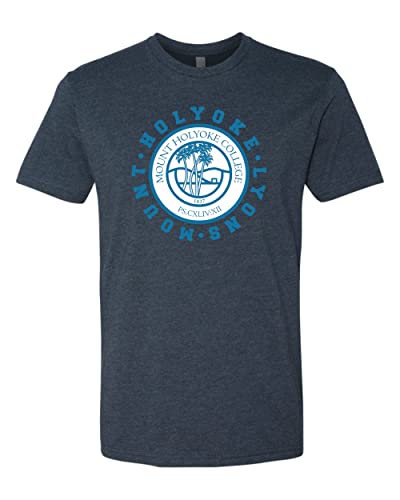 Mount Holyoke College Lyons Logo Exclusive Soft Shirt - Midnight Navy
