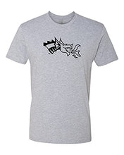 Load image into Gallery viewer, Drexel University Dragon Head 1 Color T-Shirt - Heather Gray
