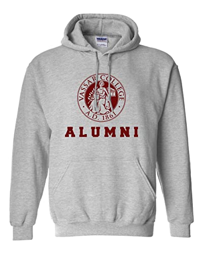 Vassar College Alumni Hooded Sweatshirt - Sport Grey