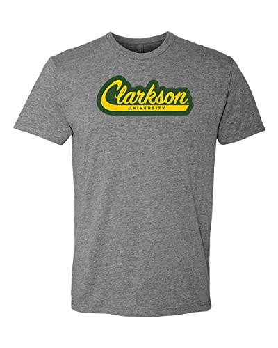 Clarkson University Banner Logo Exclusive Soft Shirt - Dark Heather Gray