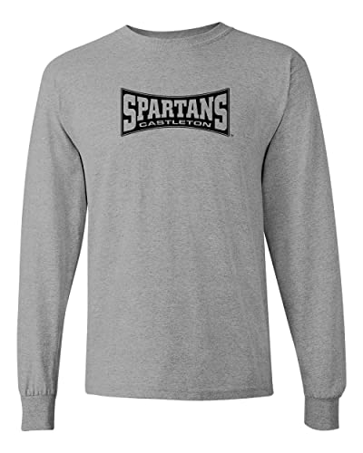 Castleton University 1 Color Long Sleeve Shirt - Sport Grey