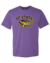 Load image into Gallery viewer, San Francisco State Full Color Gator Exclusive Soft Shirt - Purple Rush
