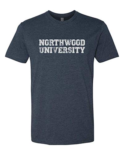 Northwood University Block Distressed Exclusive Soft Shirt - Midnight Navy