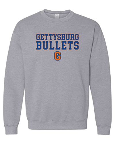 Gettysburg College G Crewneck Sweatshirt - Sport Grey
