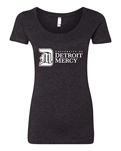 Detroit Mercy DM Text One Color T-Shirt - Vintage Black