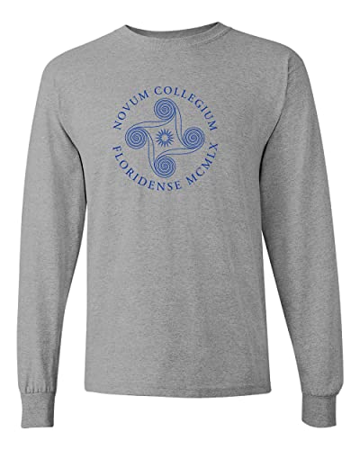 New College of Florida Grey Long Sleeve T-Shirt - Sport Grey