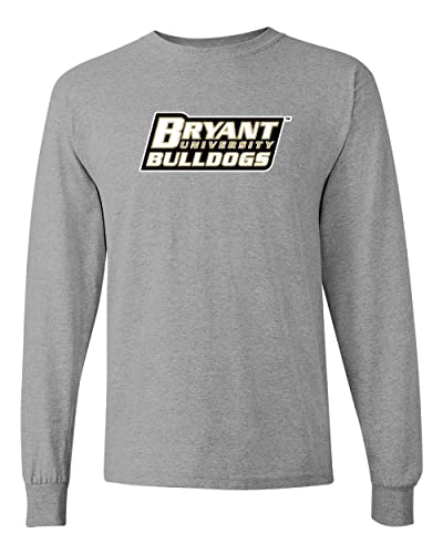 Bryant University Stacked Long Sleeve Shirt - Sport Grey