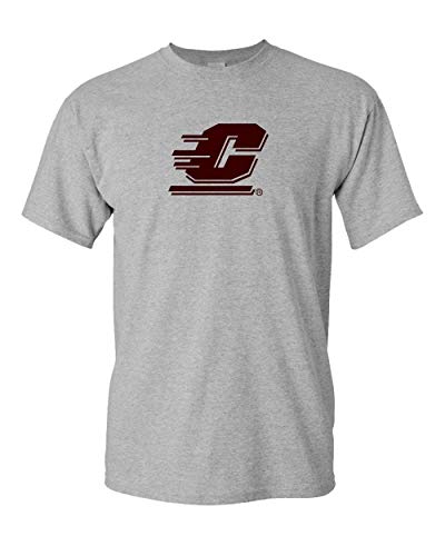 Central Michigan University C One Color T-Shirt | CMU Chippewas Logo Apparel Mens/Womens T-Shirt - Sport Grey
