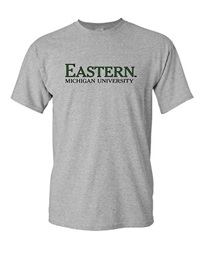 Eastern Michigan University Two Color T-Shirt - Sport Grey